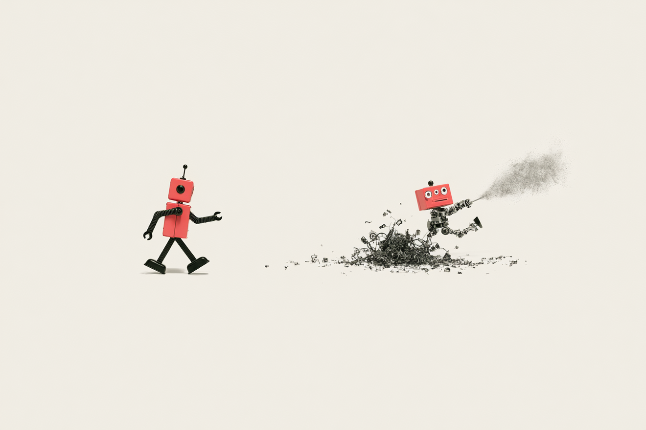 Dumb agents beat smart ones.