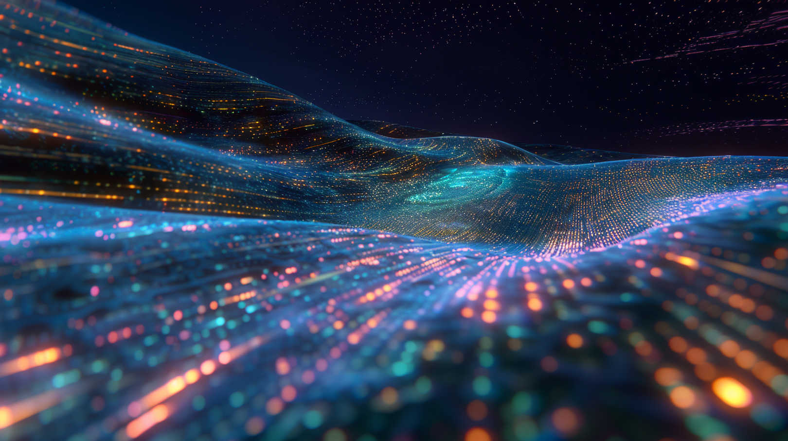 Context graph visualization showing interconnected nodes of organizational data and activity streams
